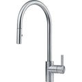 Franke Eos Neo - Mitigeur à bec extractible / Side lever / Inox