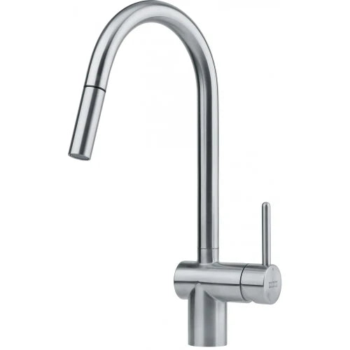 Franke Leda Neo - Mitigeur à bec extractible / Side lever / Inox