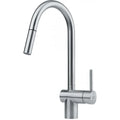 Franke Leda Neo - Mitigeur à bec extractible / Side lever / Inox