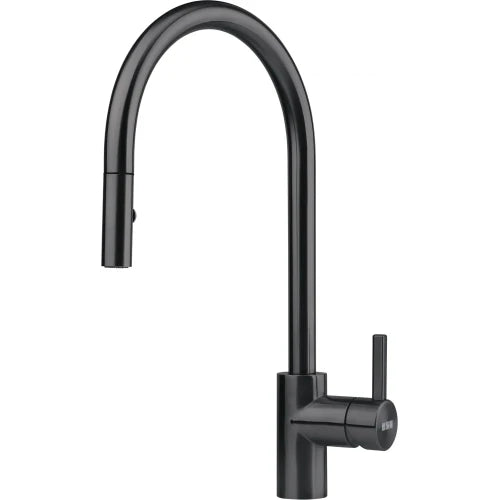 Franke Eos Neo - Mitigeur à bec extractible / Side lever / Noir industriel