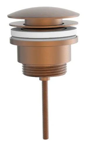Procasa Vivo crepine universel - click-clack - écoulement libre - Brushed Copper PVD - cuivre brossé PVD