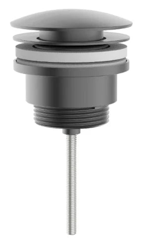 Procasa Vivo crepine universel - click-clack - écoulement libre - Gun Metal PVD - acier mat PVD