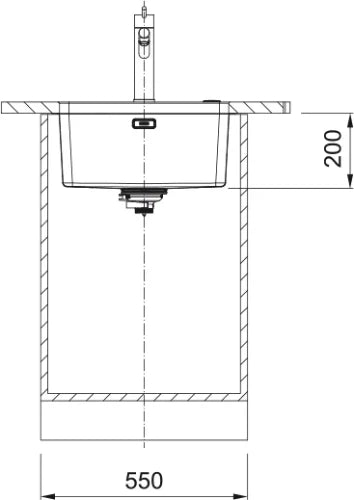 Franke Mythos - Cuve à sous-encastrer / 450 x 400 mm / Lisse