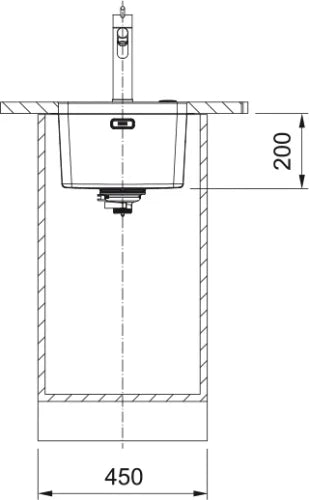 Franke Mythos - Cuve à sous-encastrer / 340 x 400 mm / Lisse
