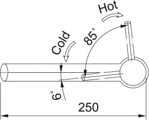 Franke Orbit - Mitigeur à bec pivotable / Top lever / Inox