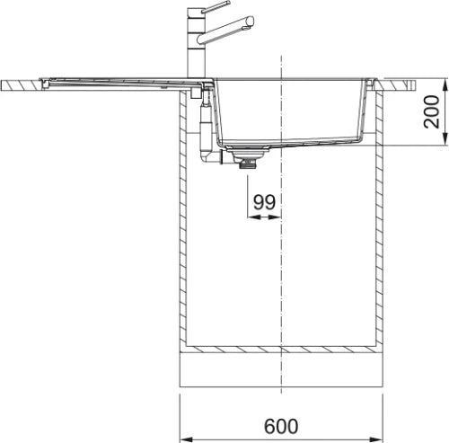 Franke Sirius S2D - évier à encastrer / 1000 x 510 mm / 1 bassin / Noir / Réversible
