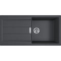 Franke Sirius S2D - évier à encastrer / 1000 x 510 mm / 1 bassin / Noir / Réversible