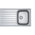 Franke Spark - évier à encastrer / 860 x 500 mm / 1 bassin / Lisse / Réversible