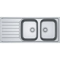 Franke Spark - évier à encastrer / 1160 x 500 mm / 2 bassins / Lisse / Réversible