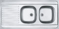 Franke Standaard - Evier à poser 1200 x 600 mm - 2 bassins - Réversible