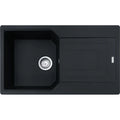 Franke Urban - évier à encastrer / 860 x 500 mm / 1 bassin / Noir Mat / Réversible
