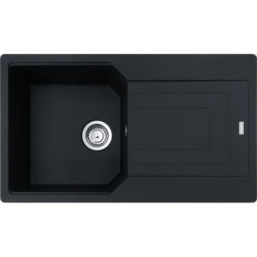 Franke Urban - évier à encastrer / 860 x 500 mm / 1 bassin / Noir Mat / Réversible