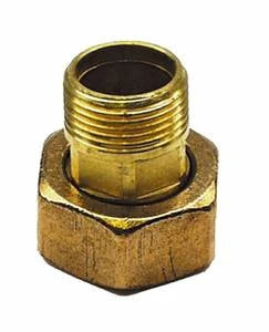 MessingFit raccord 2-pièces avec joint plat MF 5/4 x 6/4 - prix par pièce - laiton