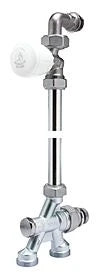Giacomini ensemble 3 voies thermostatisable 100% raccordement sol 50 mm avec vanne radiateur droit avec coude 1/2 x 18AA