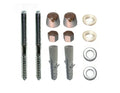 DBJ Set de fixation pour urinoir / déversoir UST M8 x 110 mm - avec capuchons de finition - chromé - prix par set