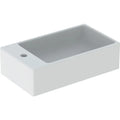 Geberit Diedro lave-mains 400 x 230 mm - blanc - avec trou de robinet gauche - sans trop-plein