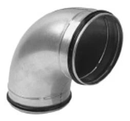 Ventiline Galva coude 90° 125mm