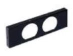 Ventiline VCDK dk couvercle 200x80 -> 2x70mm