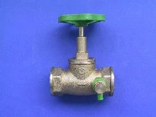 Schlosser 1110 vanne siège droit FF 5/4 x 5/4 - avec vidage - laiton