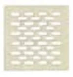 Aquaprestige extra prix couverture pour plaque de finition carré inox - blanc RAL 9016
