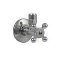 Aqua Prestige robinet d'arret equerre chromé
avec rosace coulissante, 1/2" x 10 mm