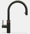 Quooker robinet flex - eau froide - chaude et bouillante - bouton-poussoir (deux fois) rotatif avec sécurité enfants et aérateur extractible - gunmetal