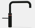 Quooker robinet fusion square  - robinet à eau froide - chaude et bouillante avec bouton-poussoir (deux fois) rotatif avec sécurité enfants - noir