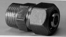 Begetube raccord bicône droit MF 32/3 Alu x 4/4 M - tuyau Alpex