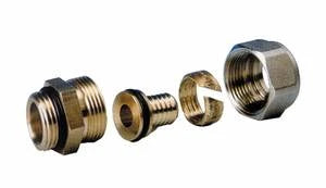 Begetube raccord bicône droit MF 14/2 x 1/2 M - VPE tuyau- avec O-ring