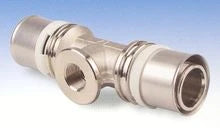 Begetube B-Press laiton té réduit avec filetage femelle FFF 26 x 3/4 F x 26 mm