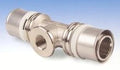 Begetube B-Press laiton té réduit avec filetage femelle FFF 32 x 3/4 F x 32 mm