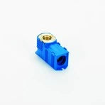 Begetube B-Press laiton boite à encastrer 90° FF 20 x 1/2 F bleu - sans collier de fixation