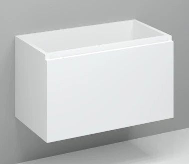 Procasa Kivu sous-meuble avec 1 tiroir sans poignées 900 x 475 x 520 mm - blanc