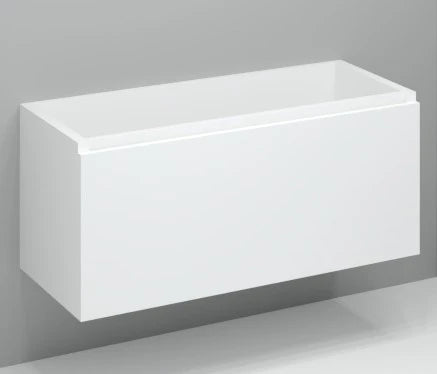 Procasa Kivu sous-meuble avec 1 tiroir sans poignées 1200 x 475 x 520 mm - blanc