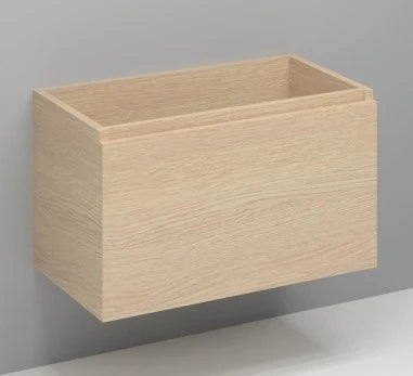 Procasa Kivu sous-meuble avec 1 tiroir sans poignées 900 x 475 x 520 mm - smoked oak