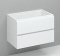 Procasa Kivu sous-meuble avec 2 tiroirs sans poignées 800 x 475 x 520 mm - blanc