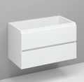 Procasa Kivu sous-meuble avec 2 tiroirs sans poignées 900 x 475 x 520 mm - blanc