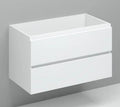 Procasa Kivu sous-meuble avec 2 tiroirs gauche sans poignées 900 x 475 x 520 mm - blanc