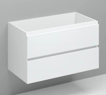 Procasa Kivu sous-meuble avec 2 tiroirs gauche sans poignées 900 x 475 x 520 mm - blanc