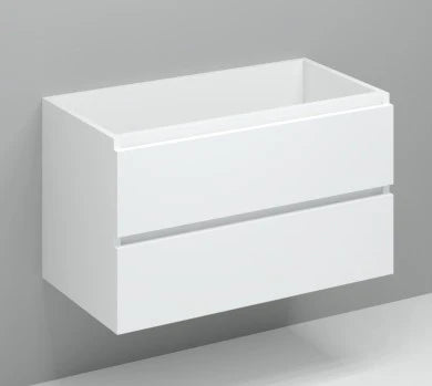Procasa Kivu sous-meuble avec 2 tiroirs droite sans poignées 900 x 475 x 520 mm - blanc