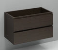 Procasa Kivu sous meuble lavabo 900 x 475 x 520 mm - sans poignée - 2 tiroirs - castle oak