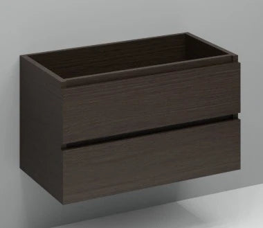 Procasa Kivu sous meuble lavabo 900 x 475 x 520 mm - sans poignée - 2 tiroirs - castle oak