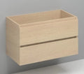 Procasa Kivu sous-meuble avec 2 tiroirs sans poignées 900 x 475 x 520 mm - smoked oak - découpe droite