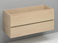 Procasa Kivu sous-meuble avec 2 tiroirs sans poignées 1200 x 475 x 520 mm - smoked oak - double découpe