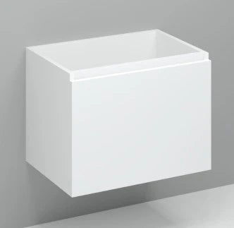 Procasa Kivu sous-meuble avec 1 tiroir sans poignées 700 x 475 x 520 mm - blanc
