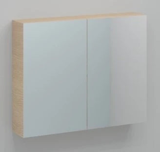 Procasa Kivu armoire de toilette sans éclairage avec 2 portes 900 x 720 x 160 mm - smoked oak - exclusif combibox