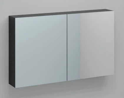 Procasa Kivu armoire de toilette sans éclairage avec 2 portes 1200 x 720 x 160 mm - raven oak - exclusif combibox