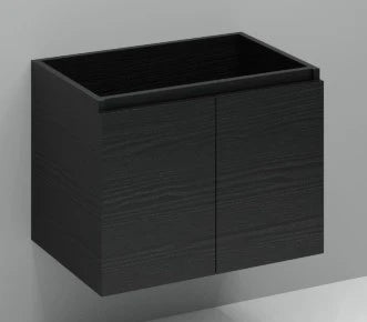 Procasa Kivu sous-meuble avec 2 portes sans poignées 700 x 475 x 520 mm - raven oak