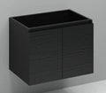 Procasa Kivu sous-meuble avec 2 portes sans poignées 700 x 475 x 520 mm - raven oak