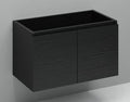 Procasa Kivu sous-meuble avec 2 portes sans poignées 900 x 475 x 520 mm - raven oak